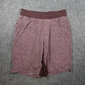 Lululemon Shorts Mens Small Cherry Cola Heathered T.H.E. Linerless 9" Gym